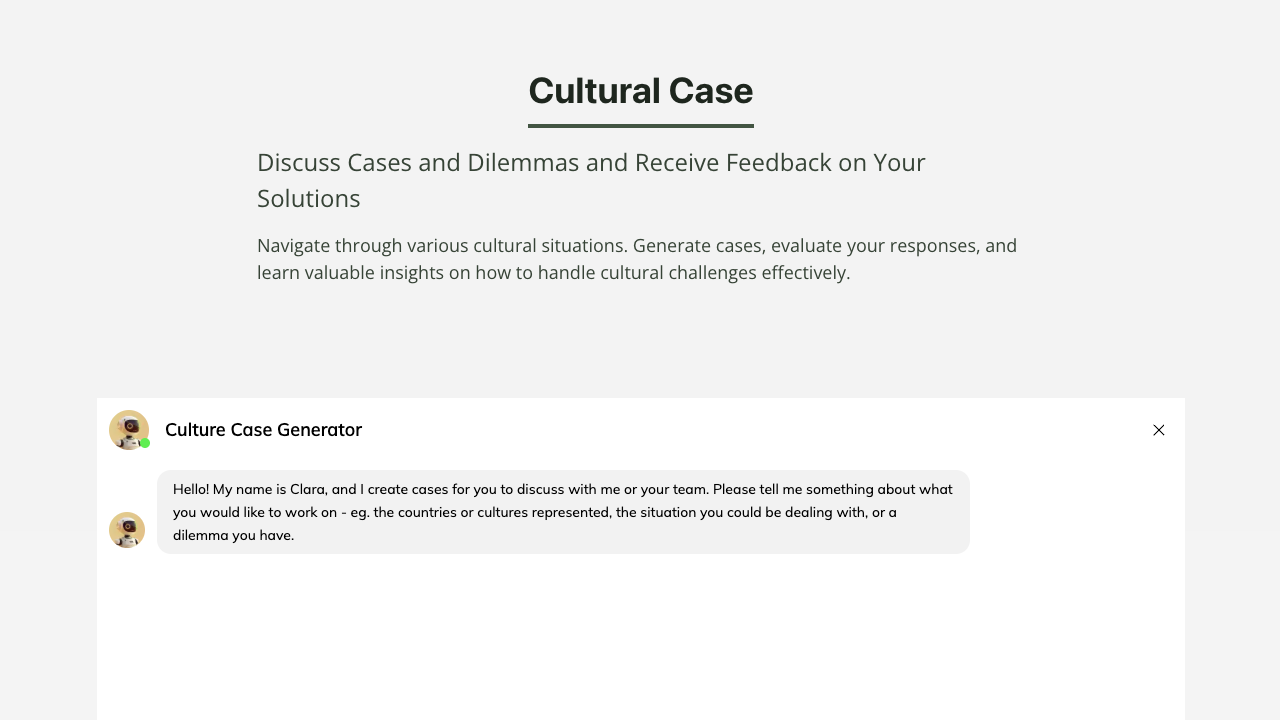 Cultural Case